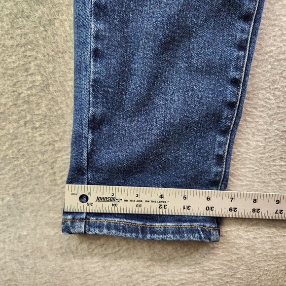 Judy Blue Jeans Womens 27 Blue Floral Embroidered High Rise Boyfriend Flowers - Picture 12 of 16